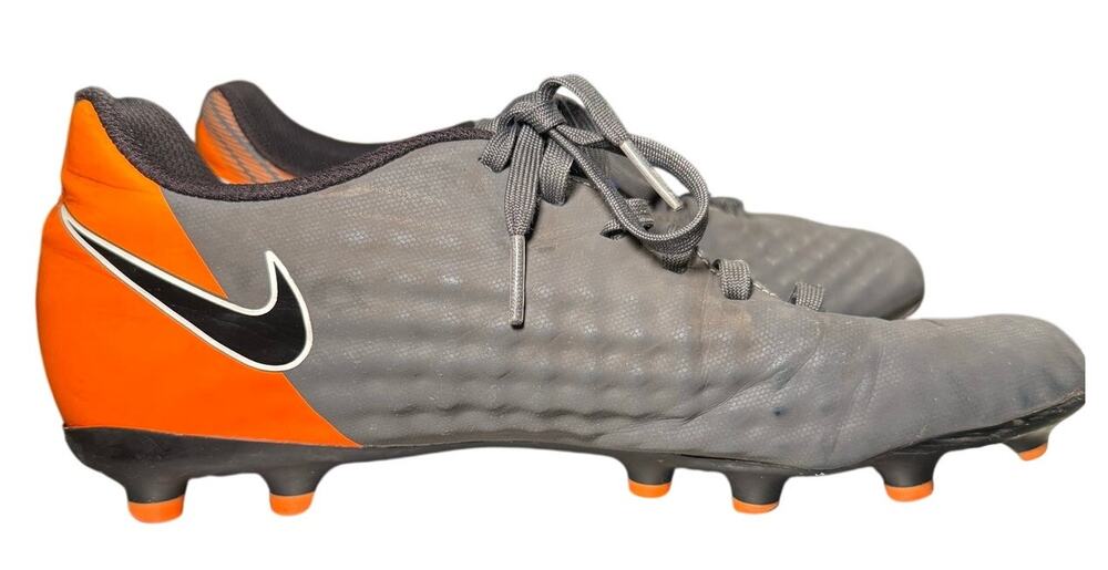 Nike Magista Ola II FG Soccer Football Cleats, Grey Black Orange, Men's Size 8